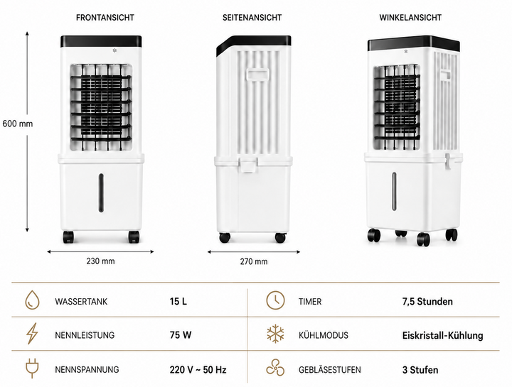 Portable Evaporative Air Cooler - Nordos