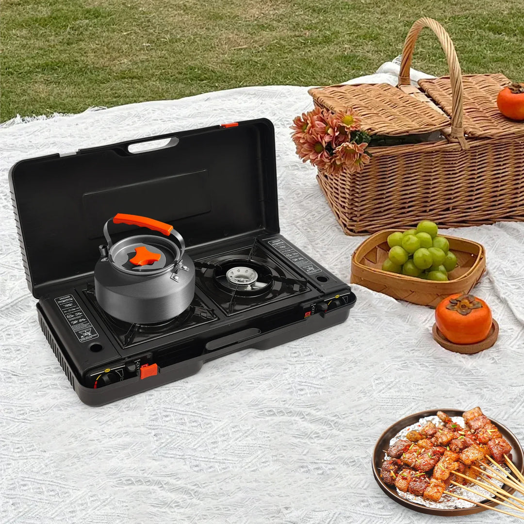 Portable Two-Burner Camping Stove - Campiq