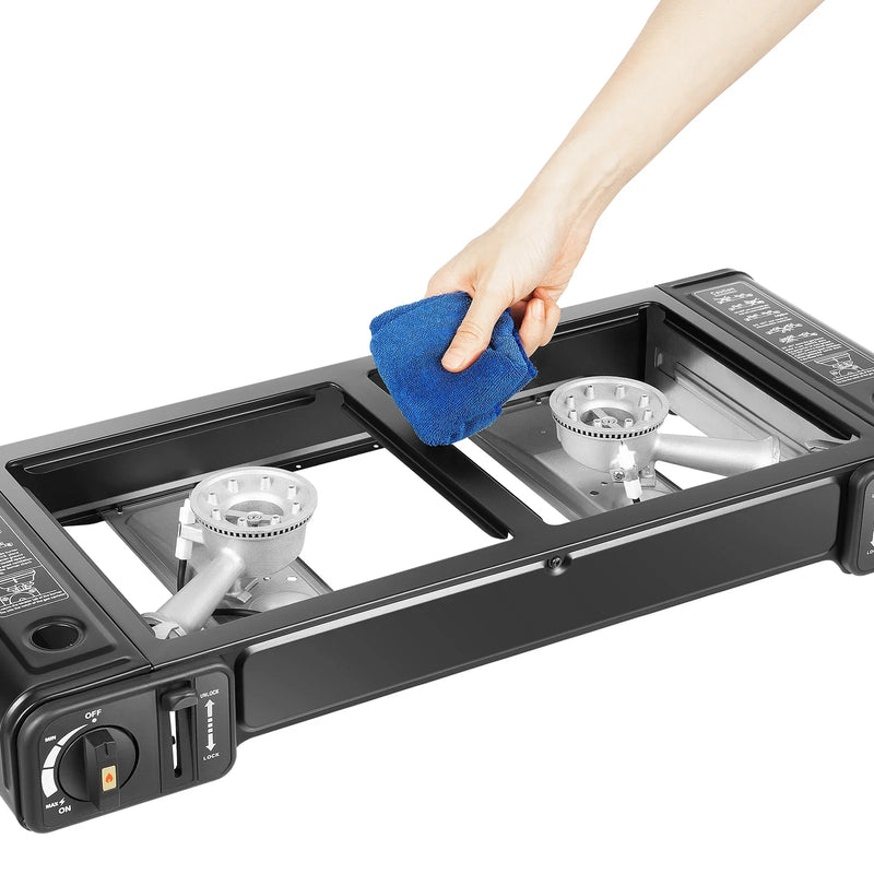 Portable Two-Burner Camping Stove - Campiq