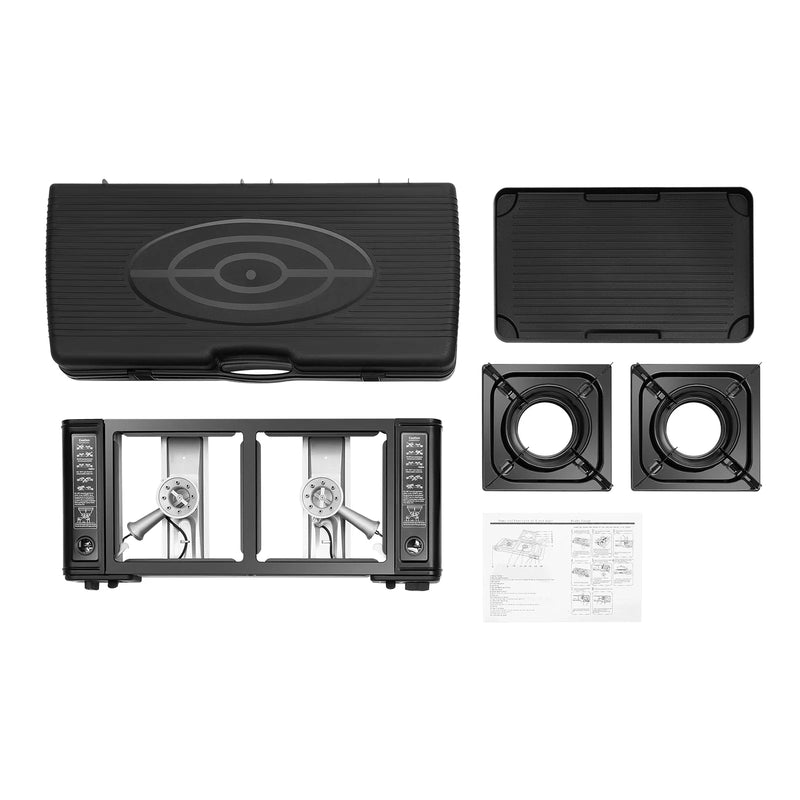 Portable Two-Burner Camping Stove - Campiq