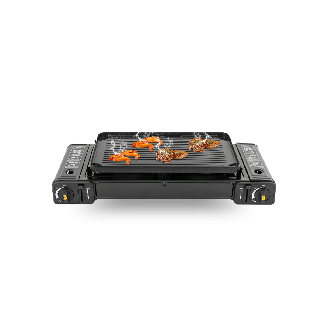 Portable Two-Burner Camping Stove - Campiq