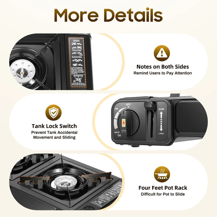 Portable Two-Burner Camping Stove - Campiq