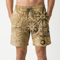 Printed Casual Board Shorts - Brezia
