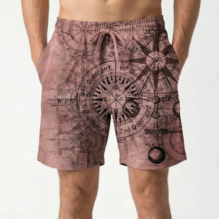 Printed Casual Board Shorts - Brezia