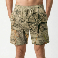 Printed Casual Board Shorts - Brezia