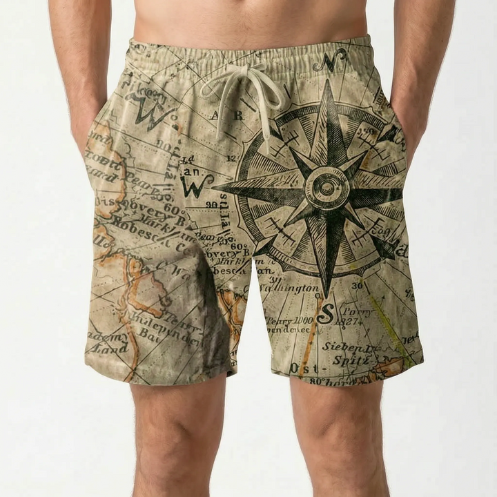 Printed Casual Board Shorts - Brezia