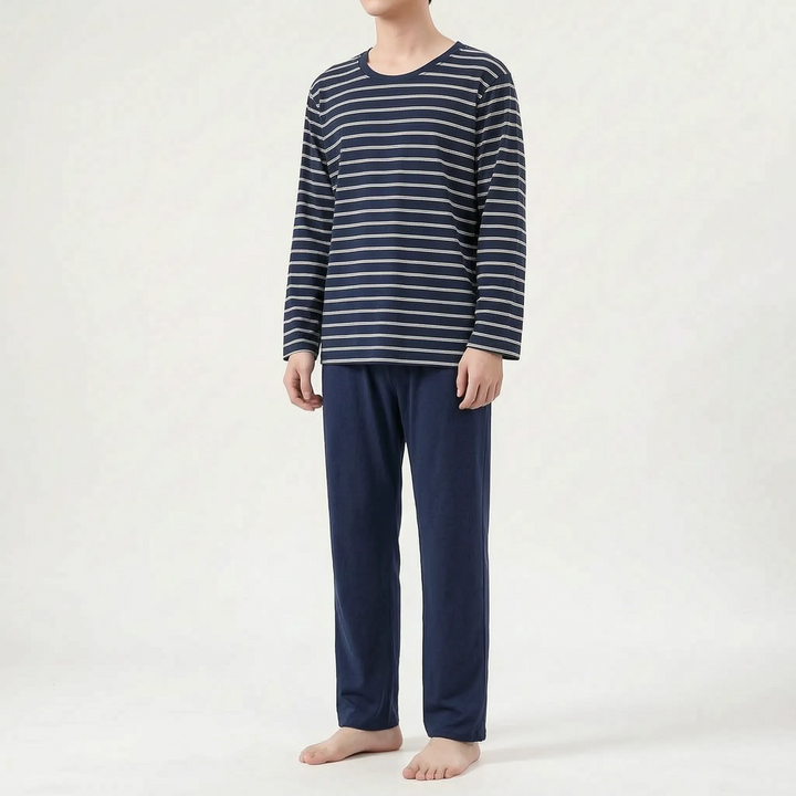 Printed Long Sleeve Pyjama Set - Brent