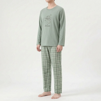 Printed Long Sleeve Pyjama Set - Brent