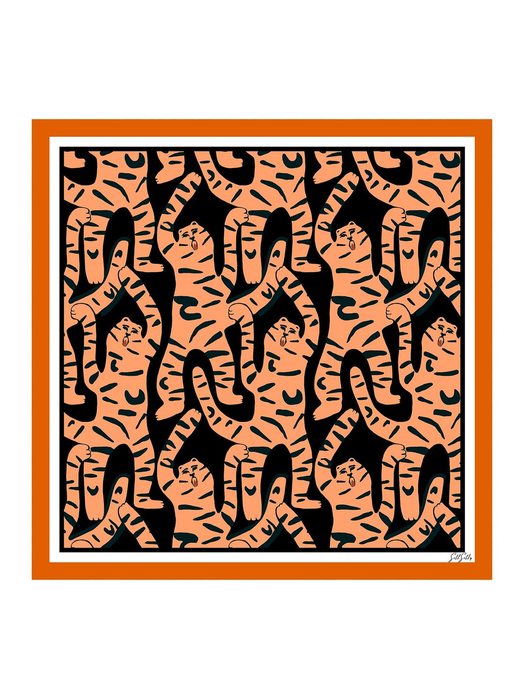 Printed Square Scarf - Tigara