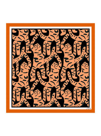Printed Square Scarf - Tigara