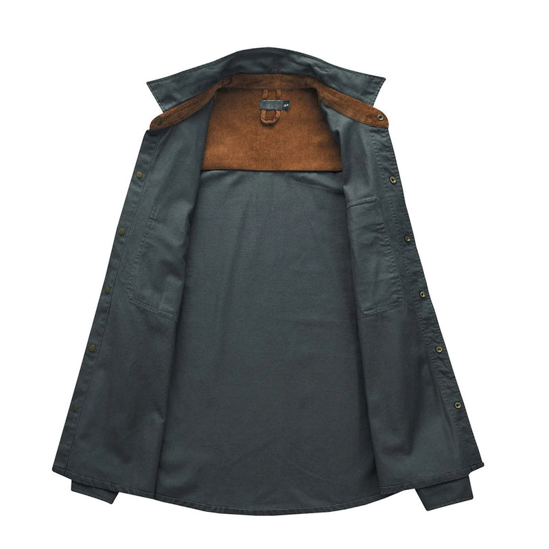 Stylish Men's Shirt with Contrasting Details – Ruben