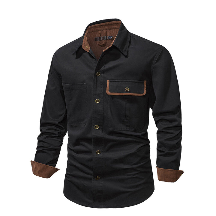 Stylish Men's Shirt with Contrasting Details – Ruben