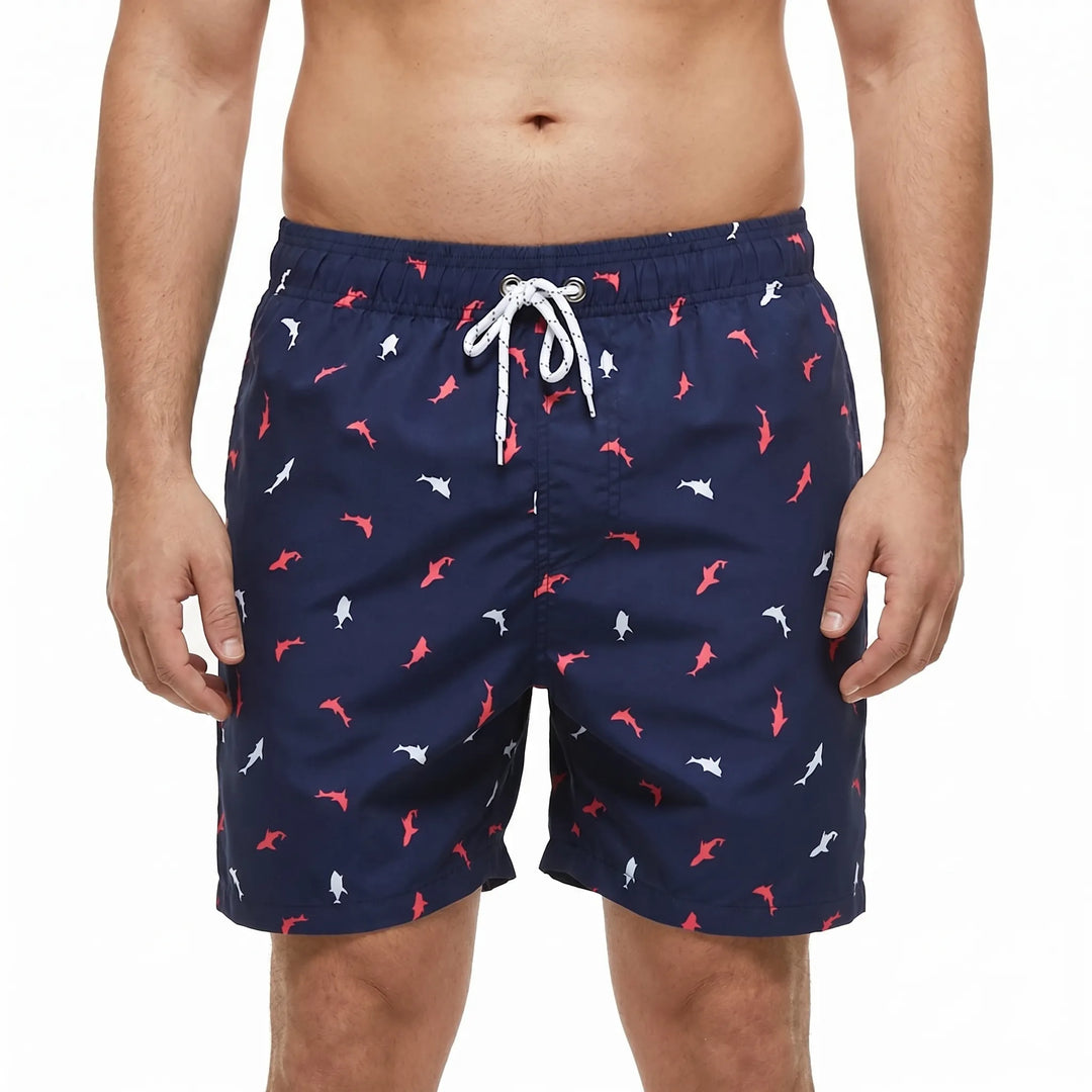 Quick-Dry Printed Swim Shorts - Todd