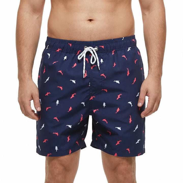 Quick-Dry Printed Swim Shorts - Todd