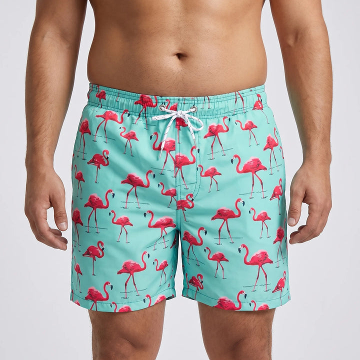 Quick-Dry Printed Swim Shorts - Todd