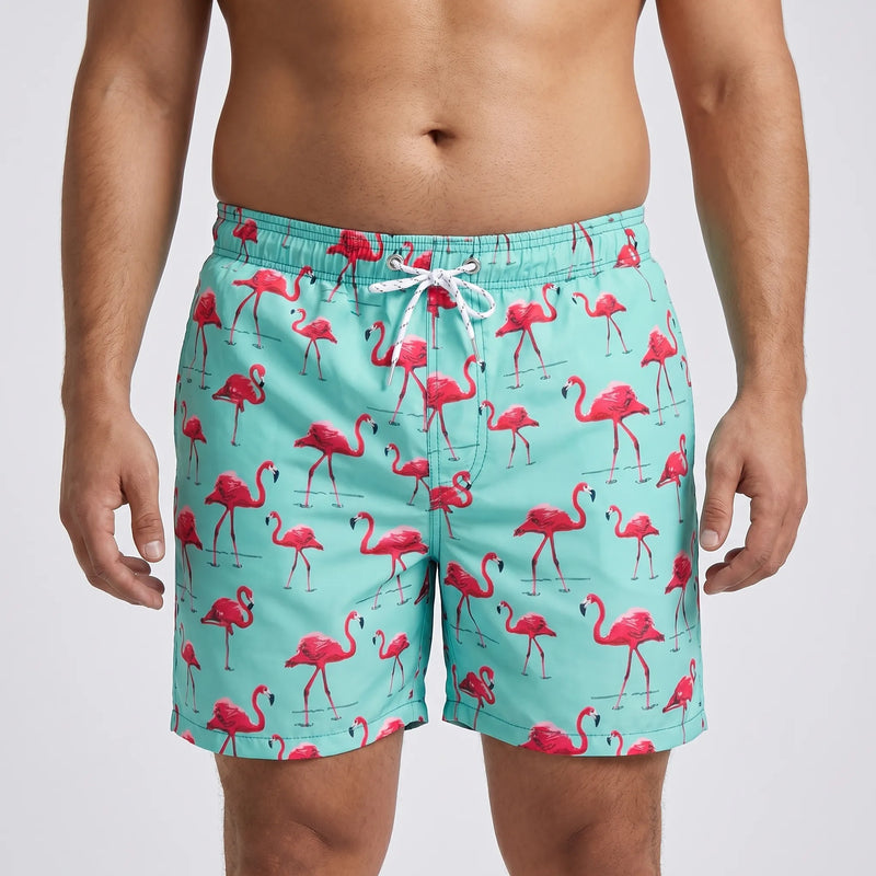Quick-Dry Printed Swim Shorts - Todd
