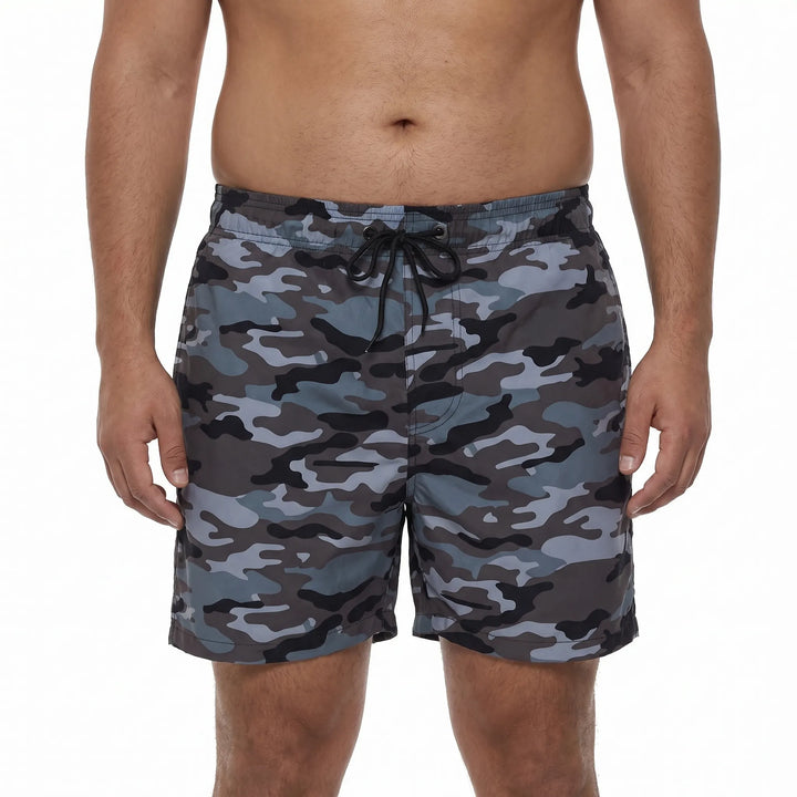 Quick-Dry Printed Swim Shorts - Todd