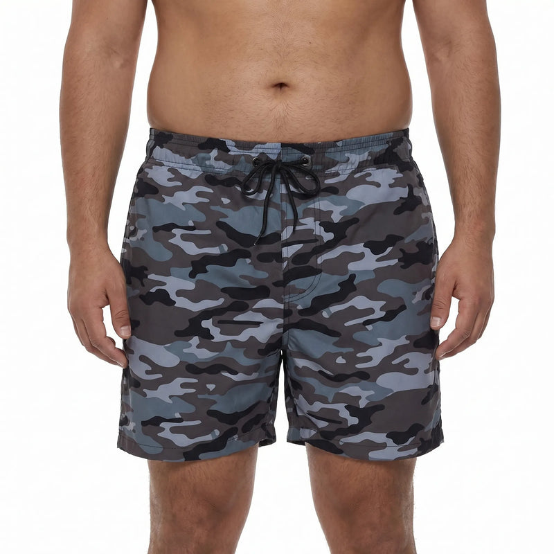 Quick-Dry Printed Swim Shorts - Todd
