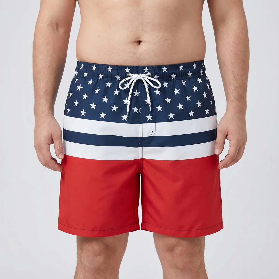 Quick-Dry Printed Swim Shorts - Todd