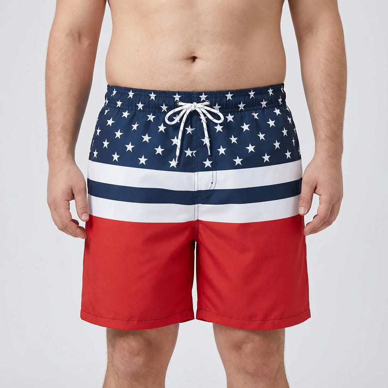 Quick-Dry Printed Swim Shorts - Todd