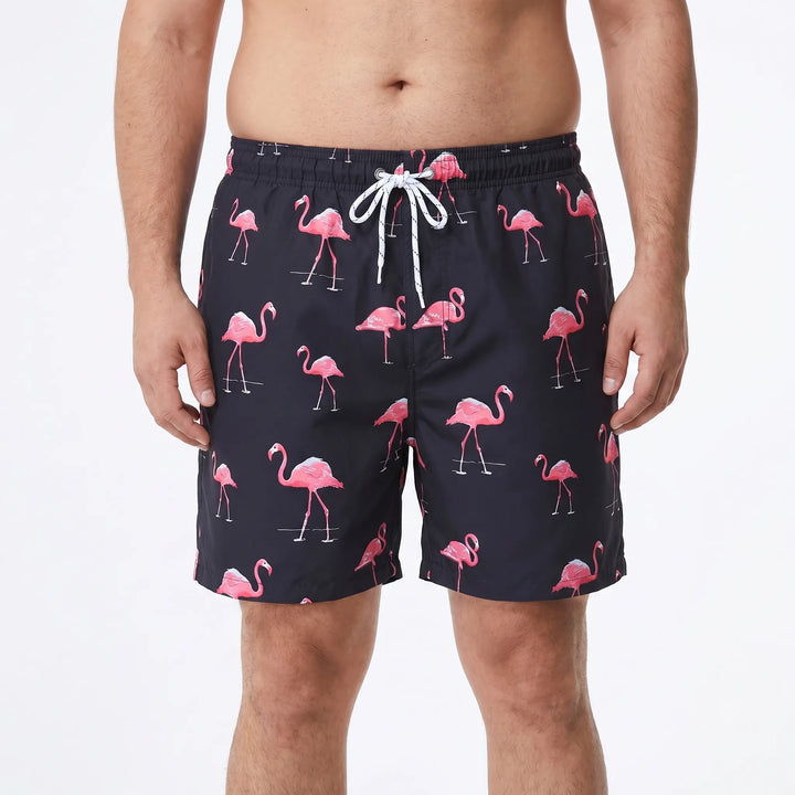Quick-Dry Printed Swim Shorts - Todd