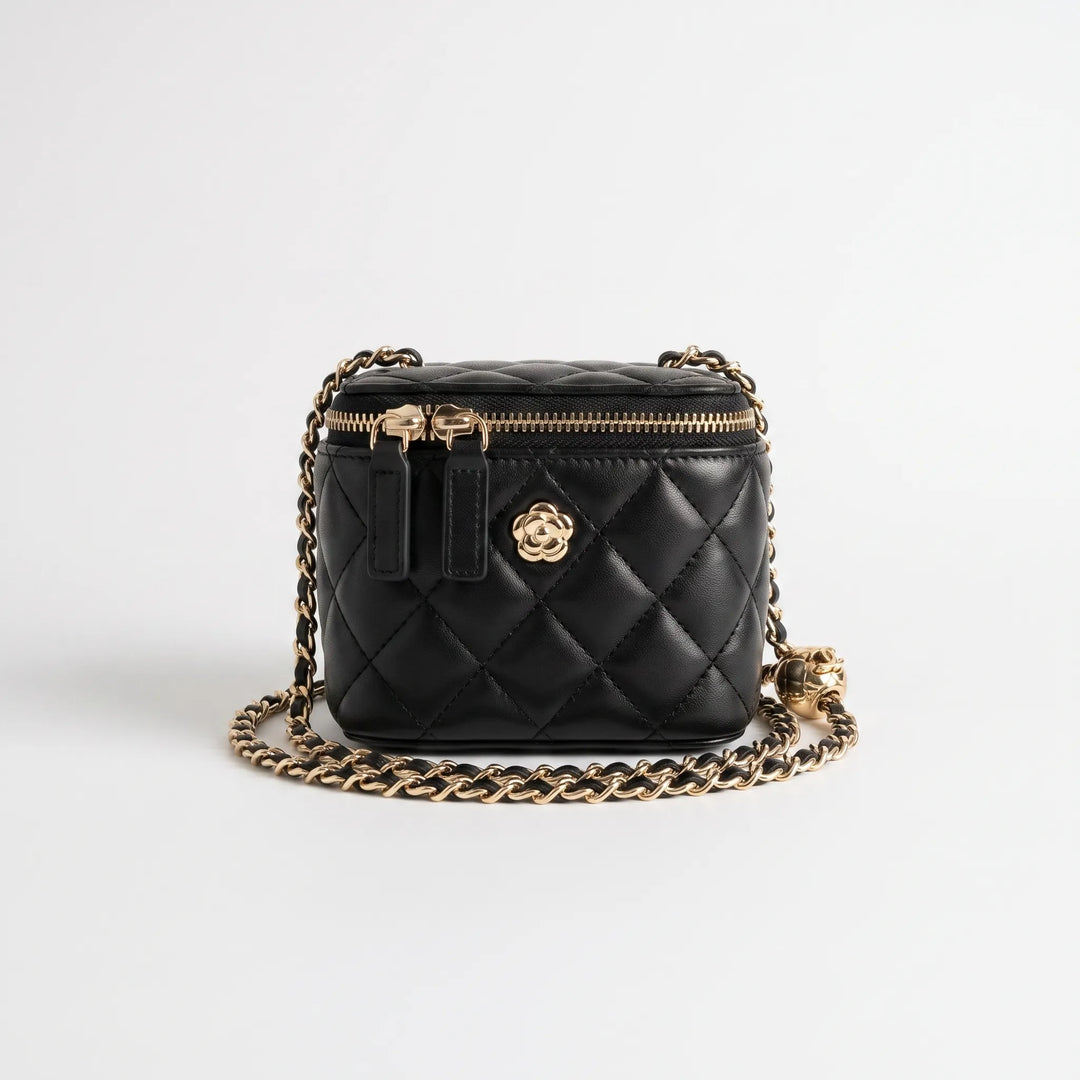 Quilted Diamond Pattern Small Crossbody Bag - Quiltia