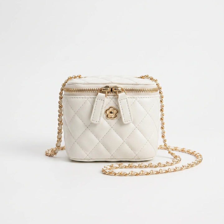 Quilted Diamond Pattern Small Crossbody Bag - Quiltia