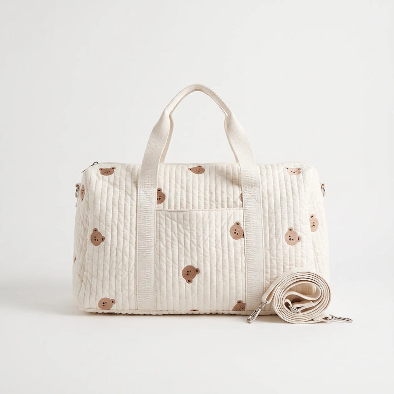 Quilted Embroidered Large Women's Holdall - Nubitote