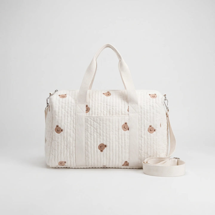 Quilted Embroidered Large Women's Holdall - Nubitote
