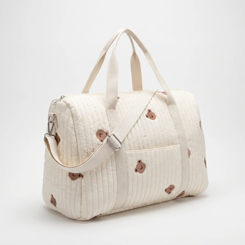 Quilted Embroidered Large Women's Holdall - Nubitote