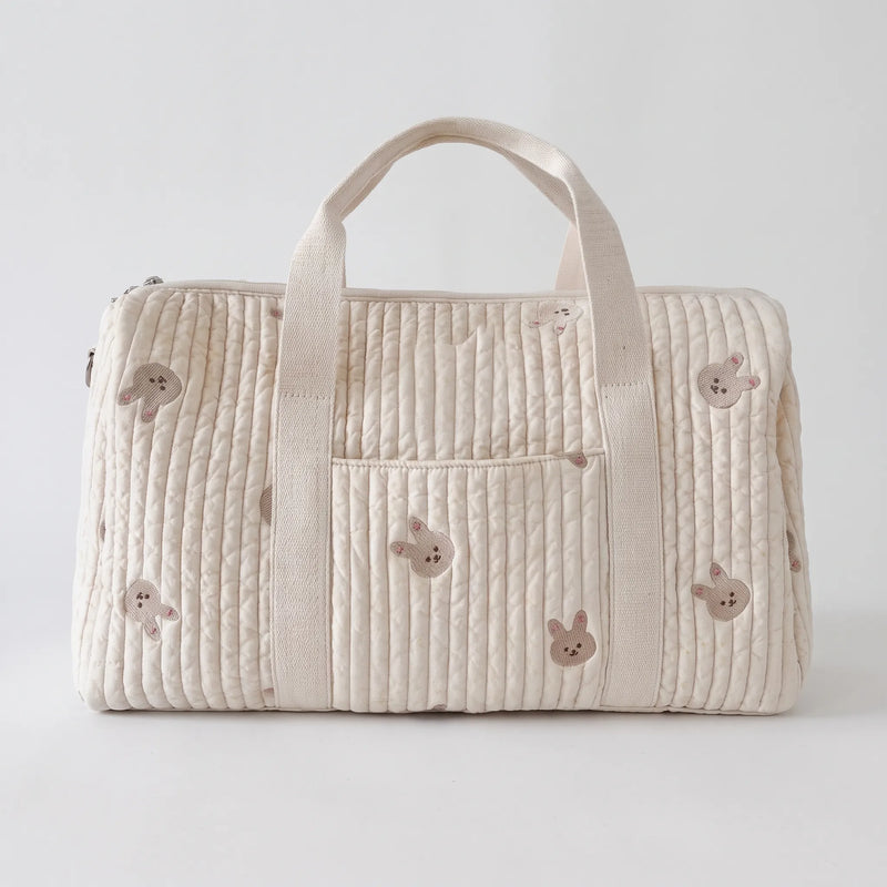 Quilted Embroidered Large Women's Holdall - Nubitote