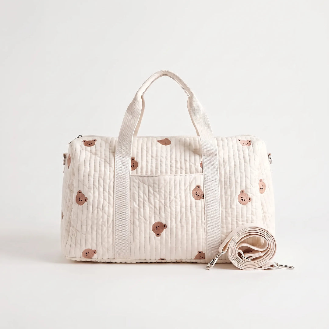Quilted Embroidered Large Women's Holdall - Nubitote