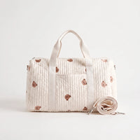 Quilted Embroidered Large Women's Holdall - Nubitote