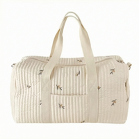 Quilted Embroidered Large Women's Holdall - Nubitote