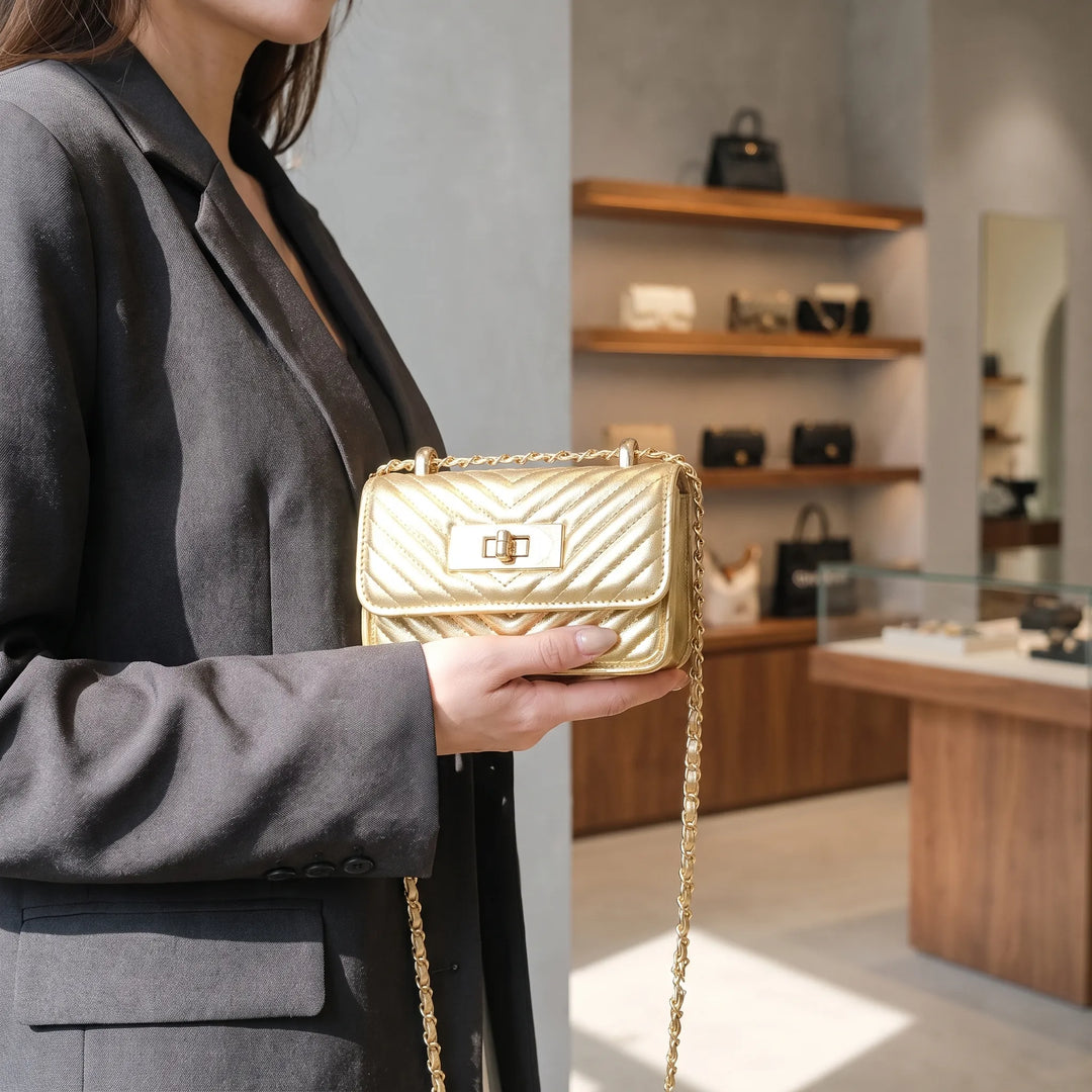 Quilted Mini Crossbody Bag - Quivra