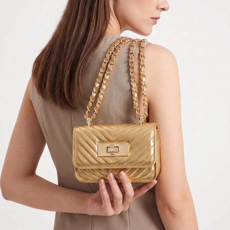 Quilted Mini Crossbody Bag - Quivra