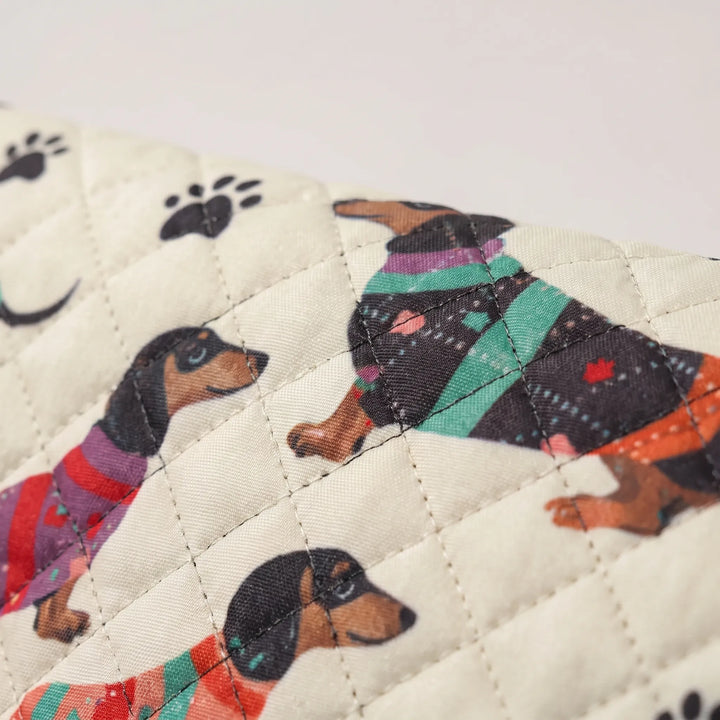 Quilted Printed Travel Duffle Bag - Doxara