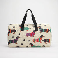 Quilted Printed Travel Duffle Bag - Doxara