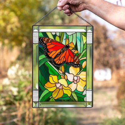 Rectangular Botanical Sun Catcher - Prismia