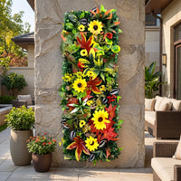 Rectangular Faux Foliage Wall Panel - Frondex