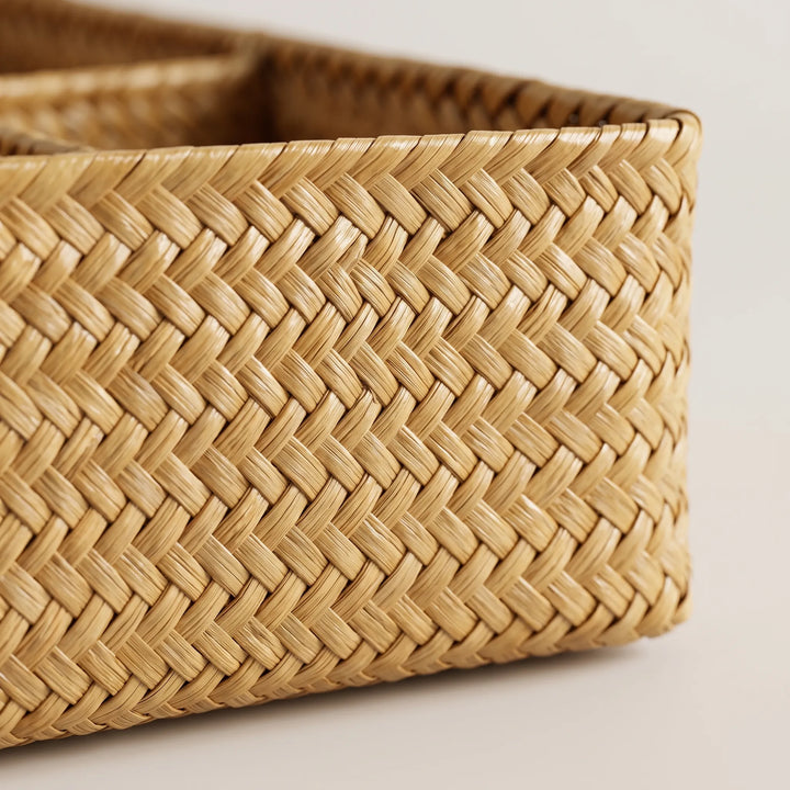 Rectangular Four-Compartment Storage Basket - Tydebox