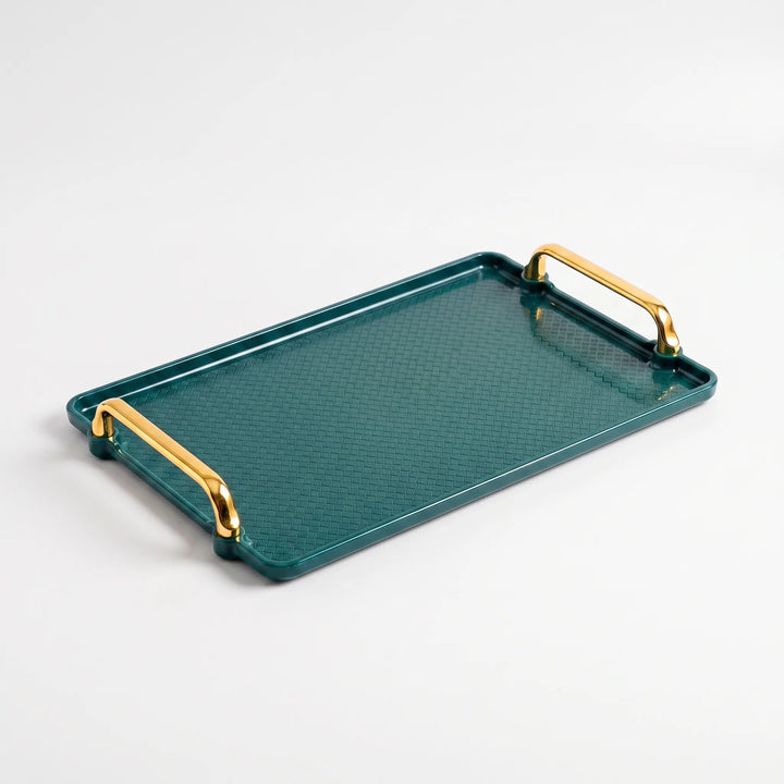 Rectangular Handled Decorative Tray - Vantigo
