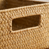 Rectangular Textured Open Storage Basket - Tressia