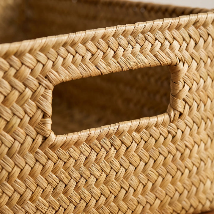 Rectangular Textured Open Storage Basket - Tressia
