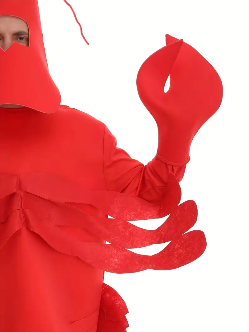 Red Adult Lobster Costume - Clawz
