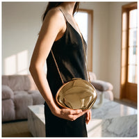 Reflective Hard-Shell Evening Clutch Bag - Oystelle