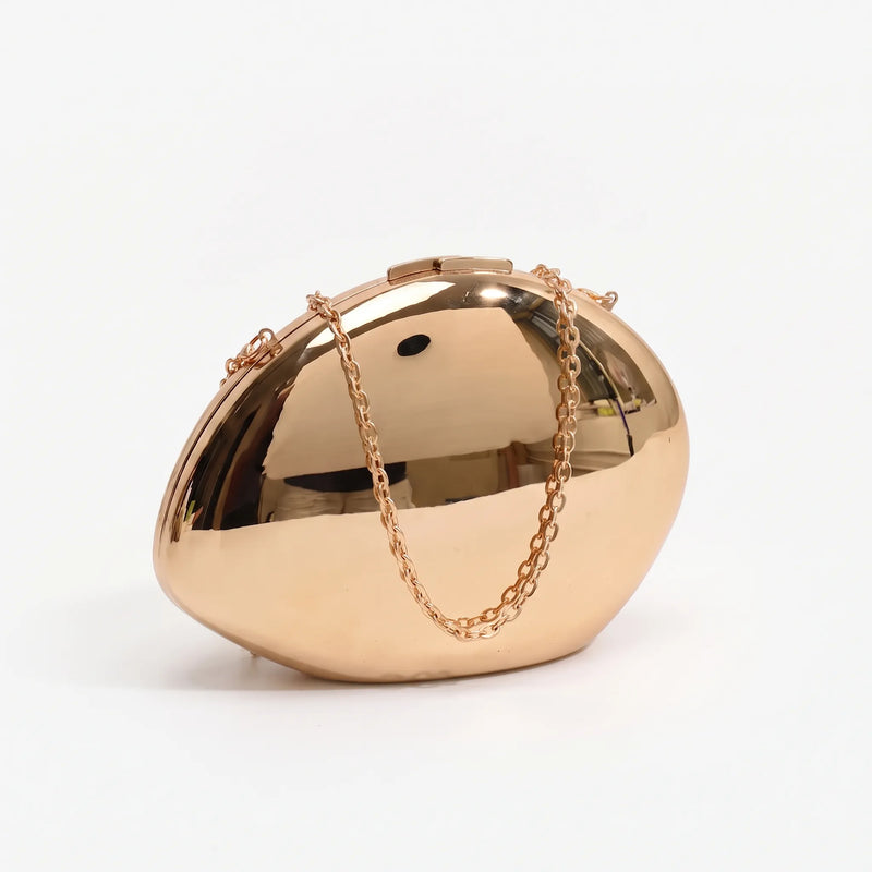 Reflective Hard-Shell Evening Clutch Bag - Oystelle