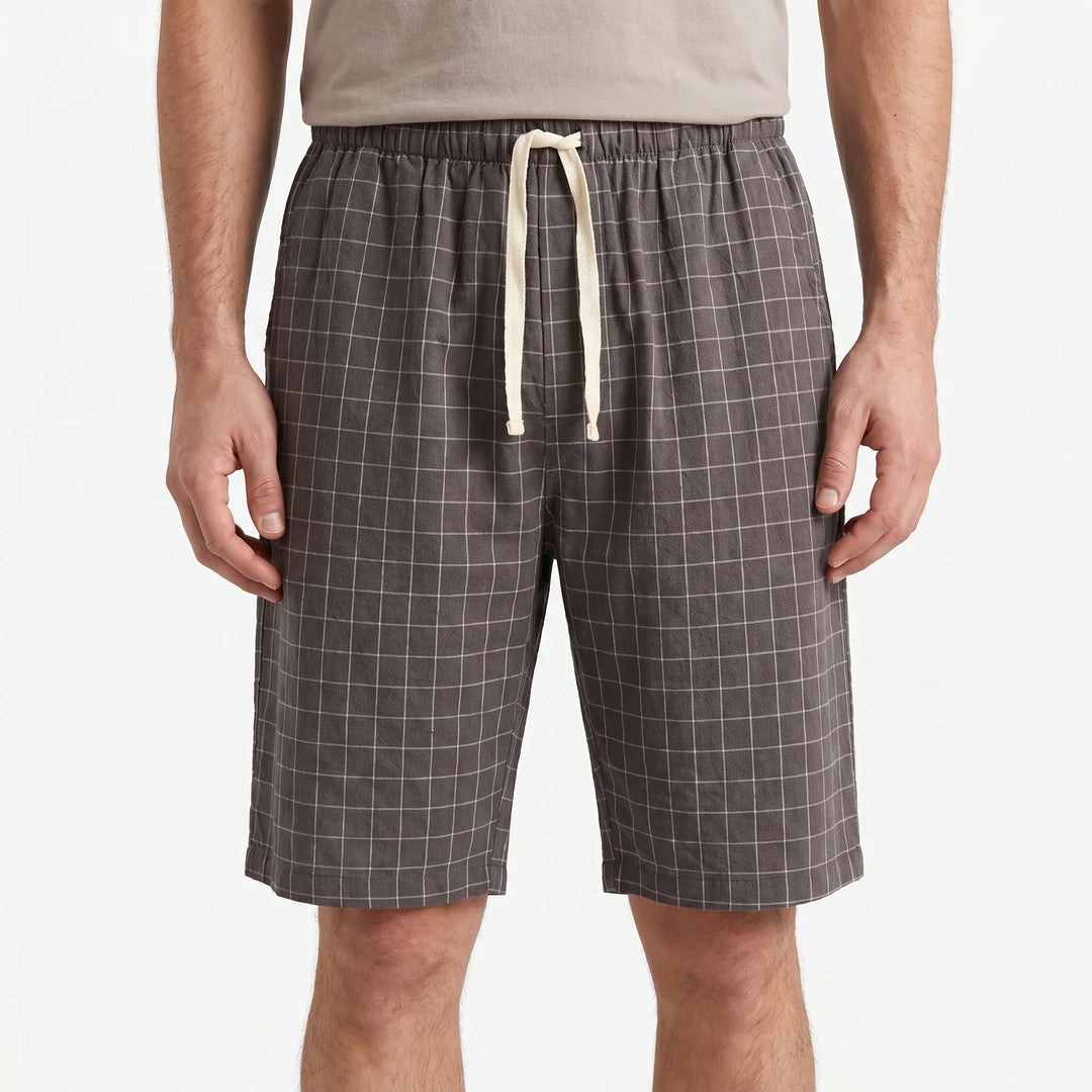 Relaxed Check Pyjama Shorts - Simon