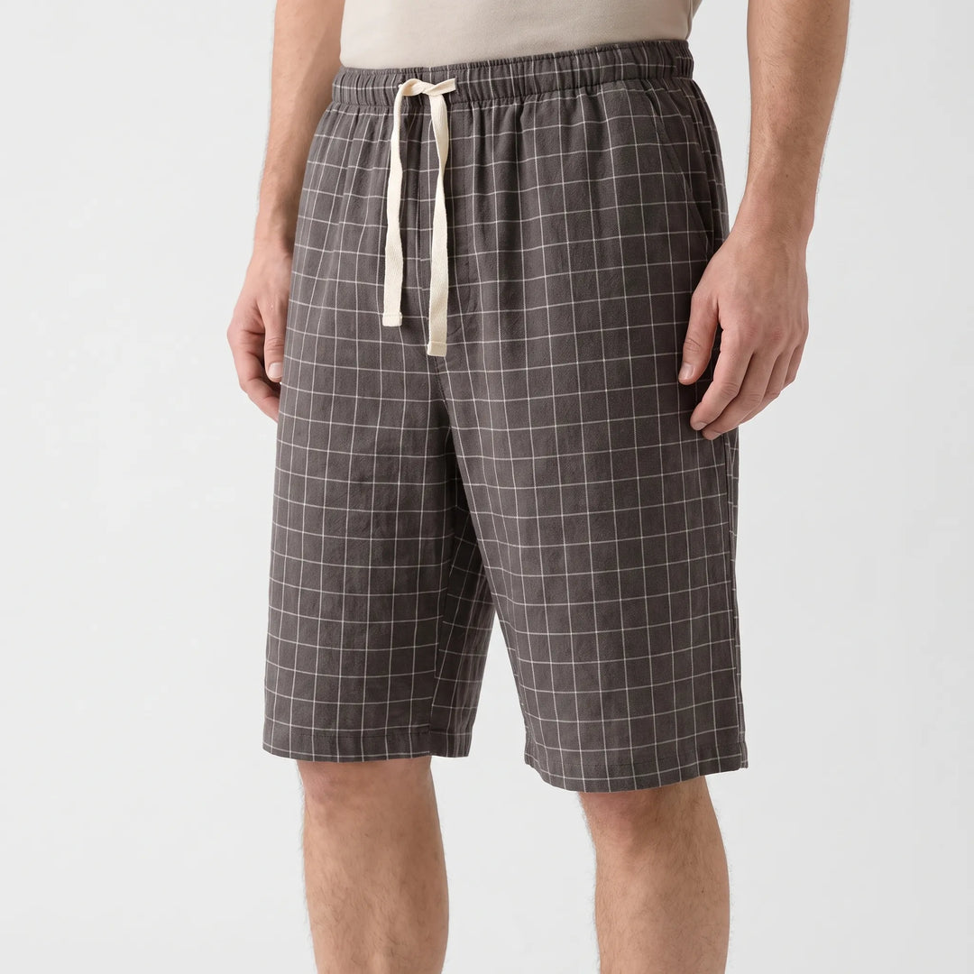 Relaxed Check Pyjama Shorts - Simon