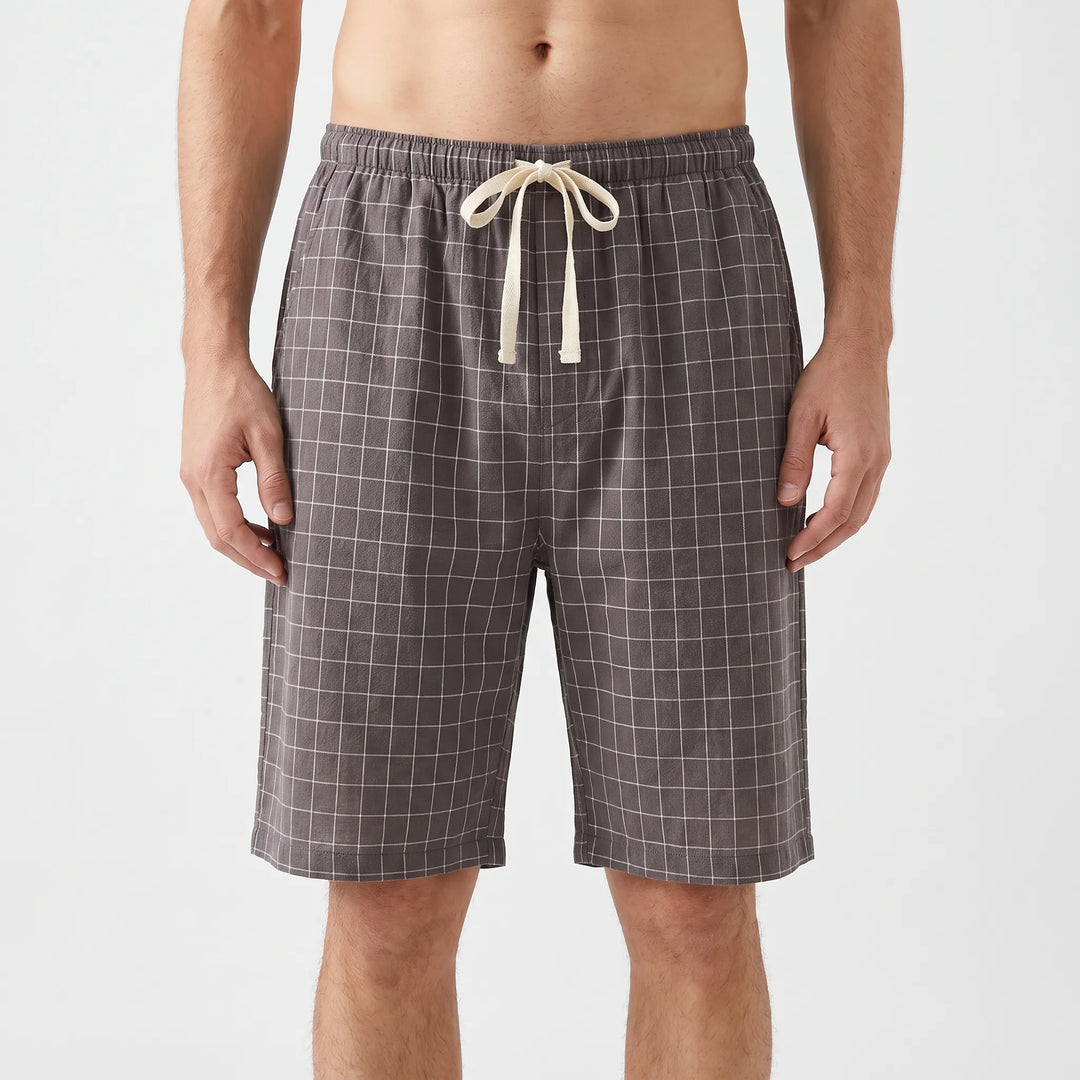 Relaxed Check Pyjama Shorts - Simon